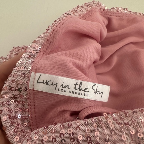 Pretty in Pink Sequin Dress - Picture 2 of 4